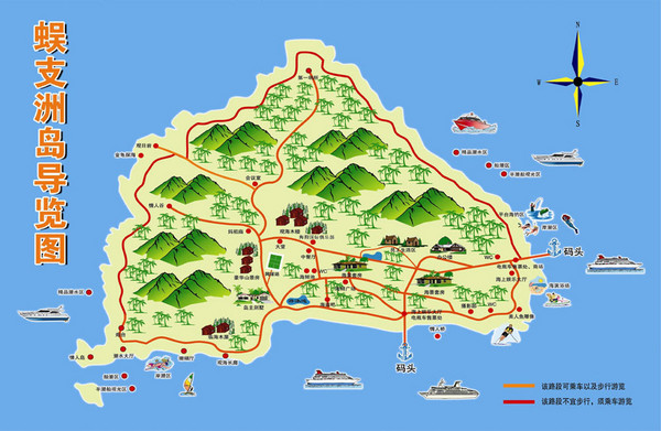 三亚蜈支洲岛地图